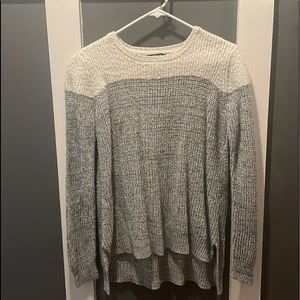 Style & Co. grey and white color block XL sweater